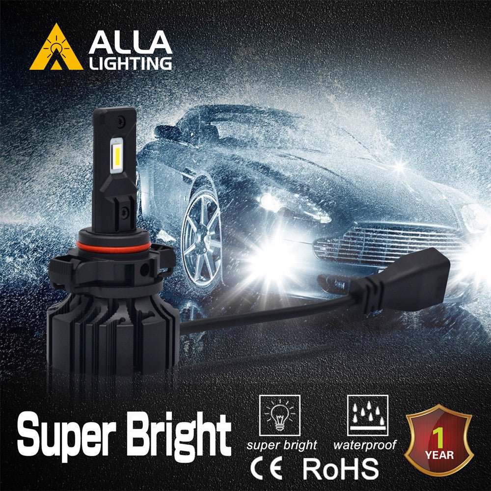 5201 DRL 5202 PS19W LED Fog Lights Bulbs Replacement PS24W FF White -Alla Lighting