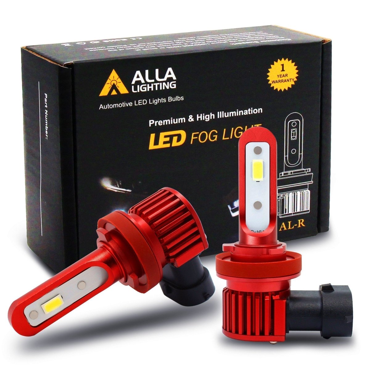 AL-R H8 H11 LED Fog Lights Bulbs DRL for Cars Trucks H16 -Alla Lighting