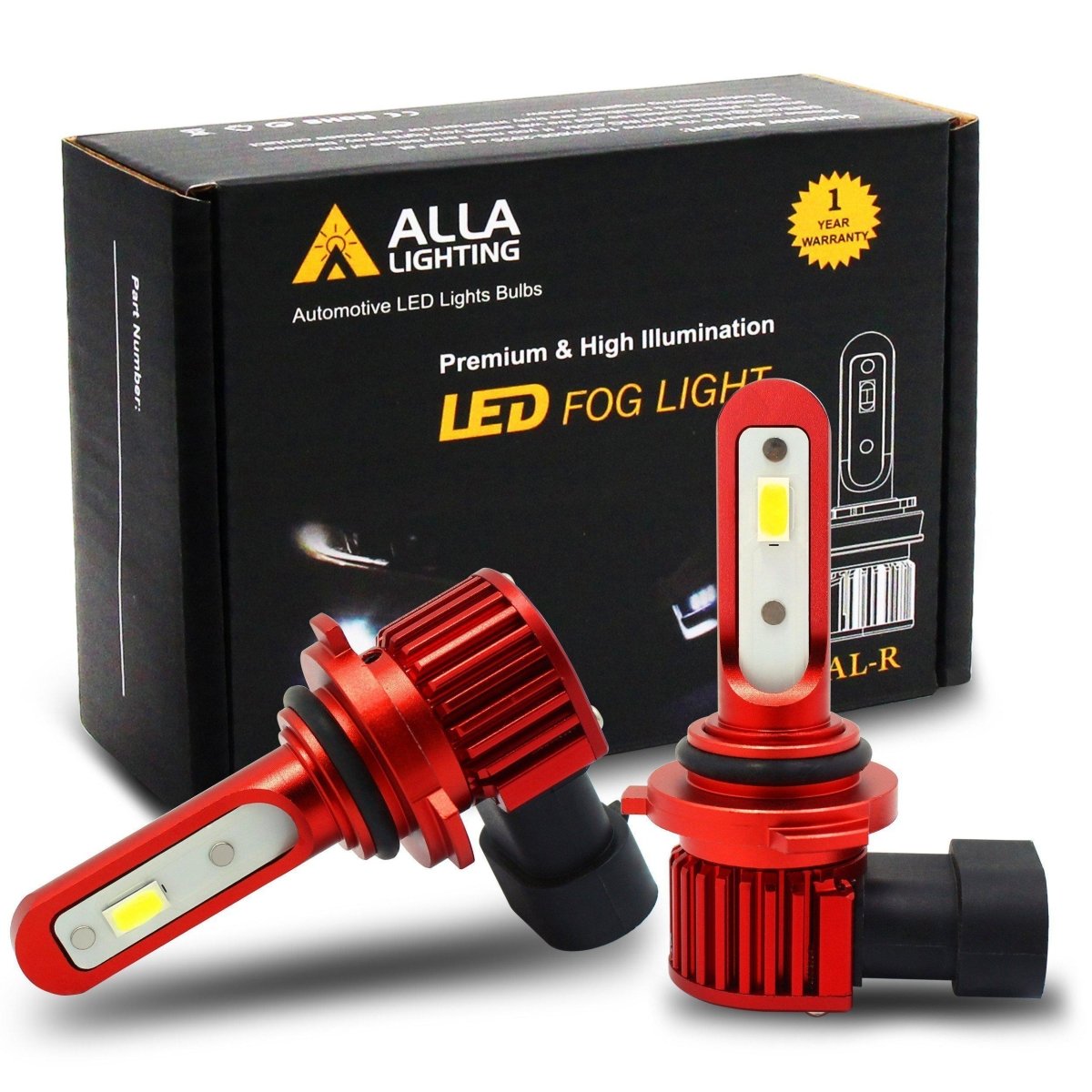 AL-R HB4 9006 LED Fog Lights Bulbs Replacement for Cars Trucks -Alla Lighting