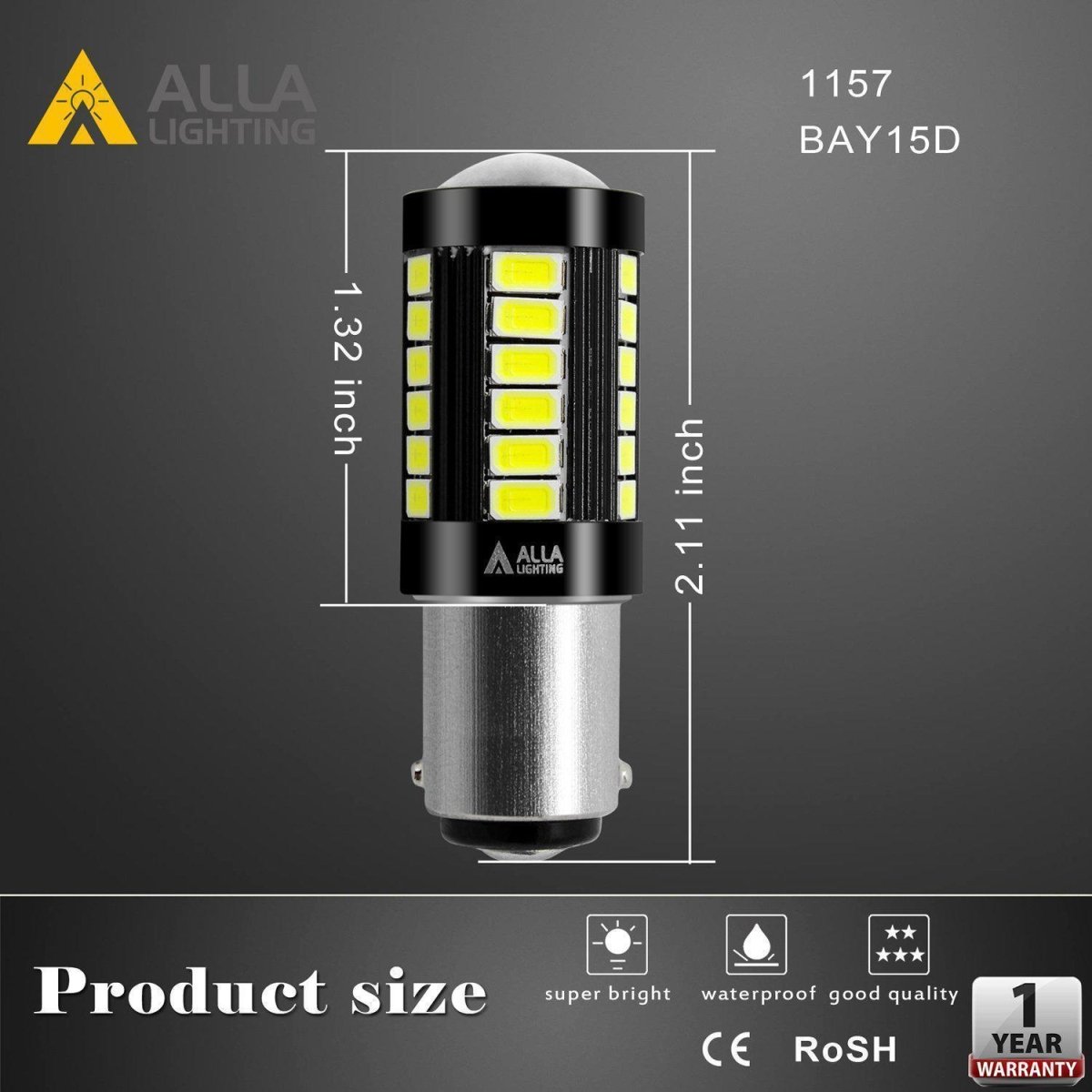 BA15D 1004 1142 LED Lights Bulbs for Boat, Cars, Trailers, Campers, RVs -Alla Lighting