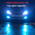 COB-72 HB4 9006 LED Fog Light Bulbs, 6500K White/8000K Blue/3000K Amber Yellow