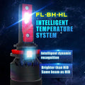 FL-BH H8 H9 H11 LED Bulbs High, Low Beam Forward Lightings Replacement, White
