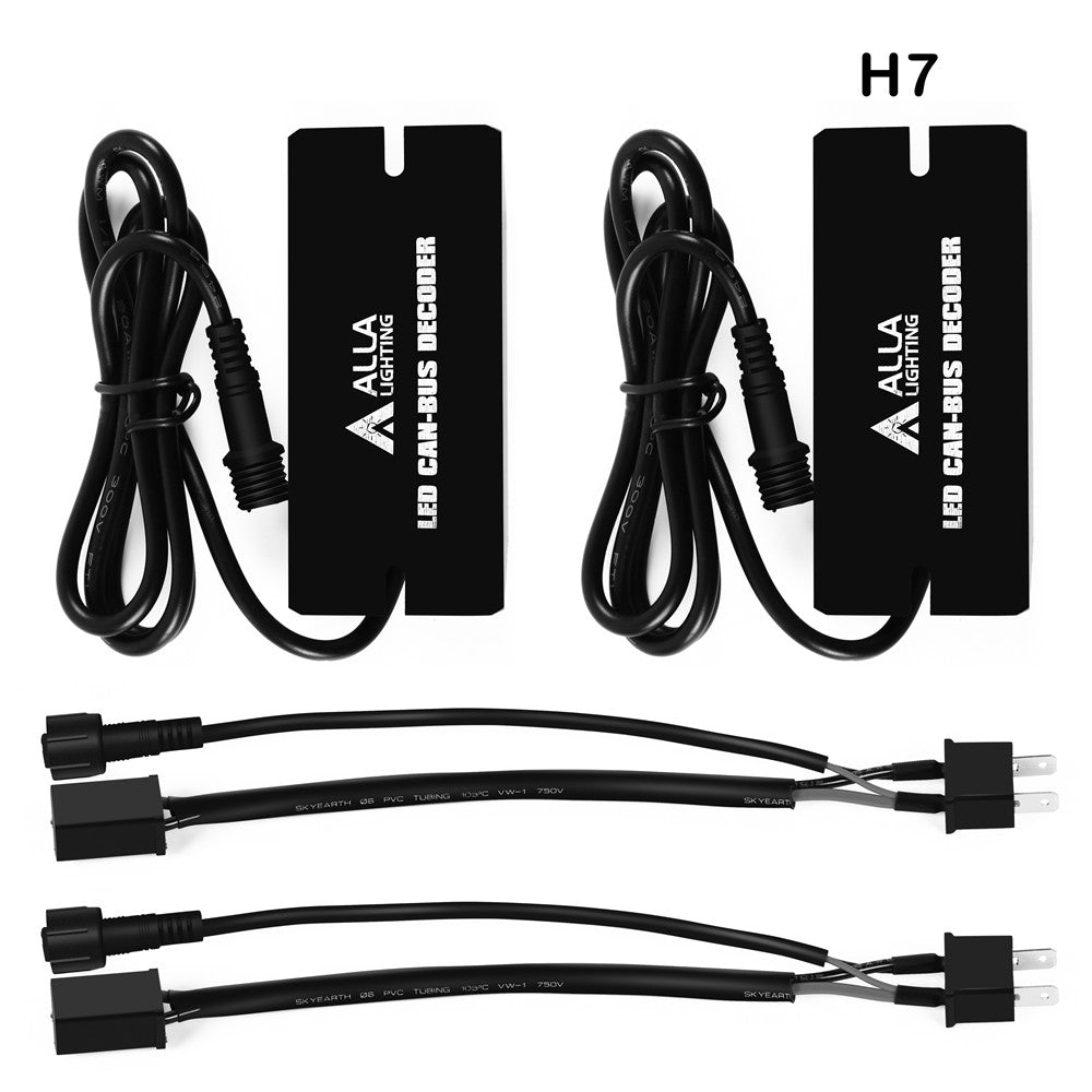 AUXIRACER 2pcs Décodeurs H7 LED Anti-Flicker - Résistances Pour Phares Voiture Sans Erreur