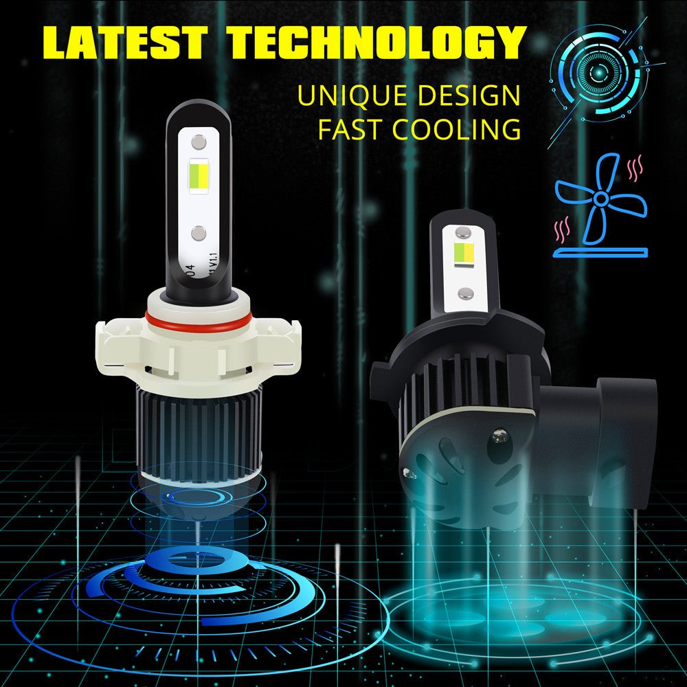 H7 LED Switchback Fog Lights, DRL Bulbs | 6K White/3KYellow -Alla Lighting