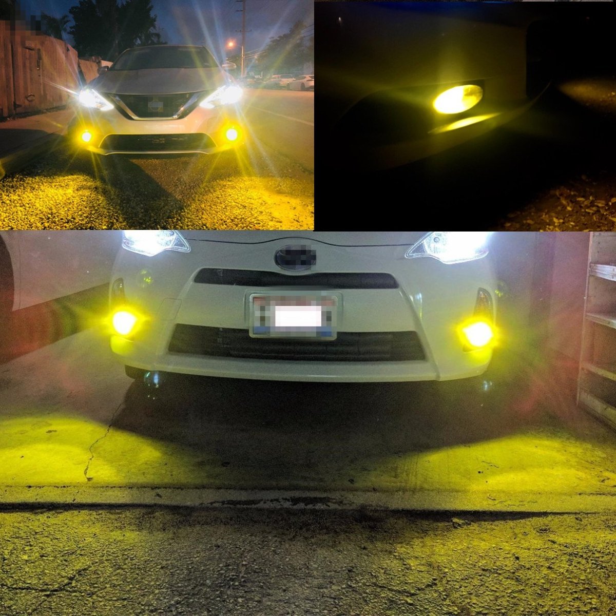 H8 H11 Switchback LED Fog Lights Bulbs, 6K White/3K Yellow -Alla Lighting