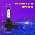 HB4 9006 Switchback LED Bulbs Fog Lights 12V, 6000K White/3000K Yellow