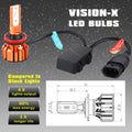 X-HL Vision H8 H11 H9 LED Bulbs Forward Lightings, Fog Lights, DRL