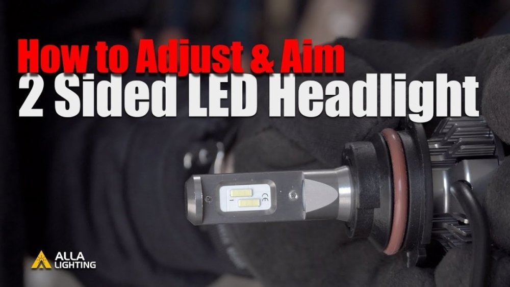 How to Align | Aim | Adjust Headlights LED Dual High Low Beam Pattern? - Alla Lighting Automotive LED Bulbs