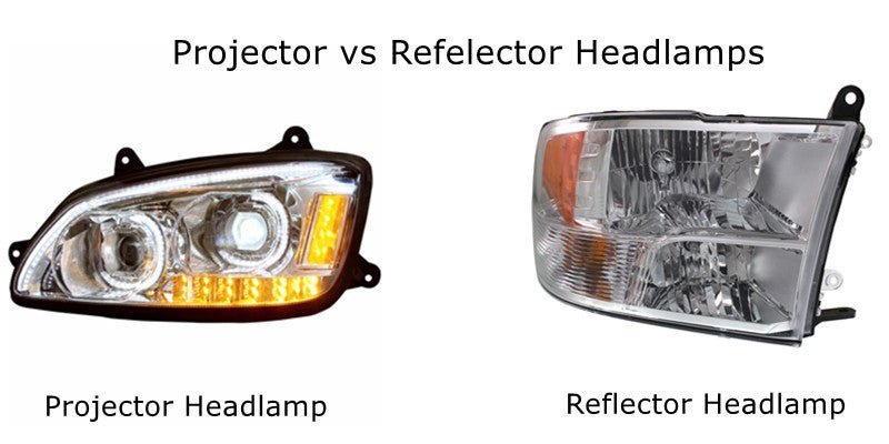 Projector vs Reflector Headlights (LED, Halogen, HID) - Alla Lighting Automotive LED Bulbs