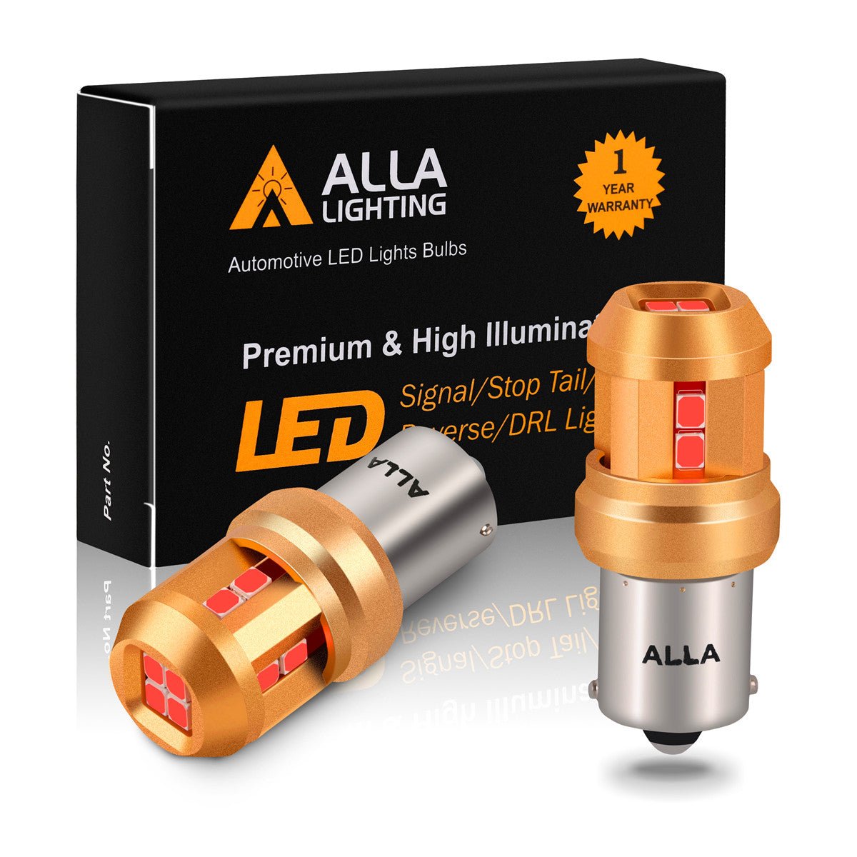 1156 1141 LED Bulbs Reverse, Turn, Brake, Tail Lights DRL 3497 1295 -Alla Lighting