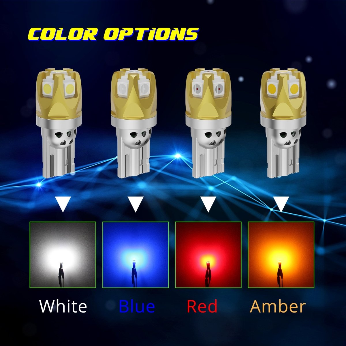 10 Lampadine LED W5W T10 Gialle - Per Auto E Veicoli - SMD 3030 - 50.000 Ore Durata - Foto 11