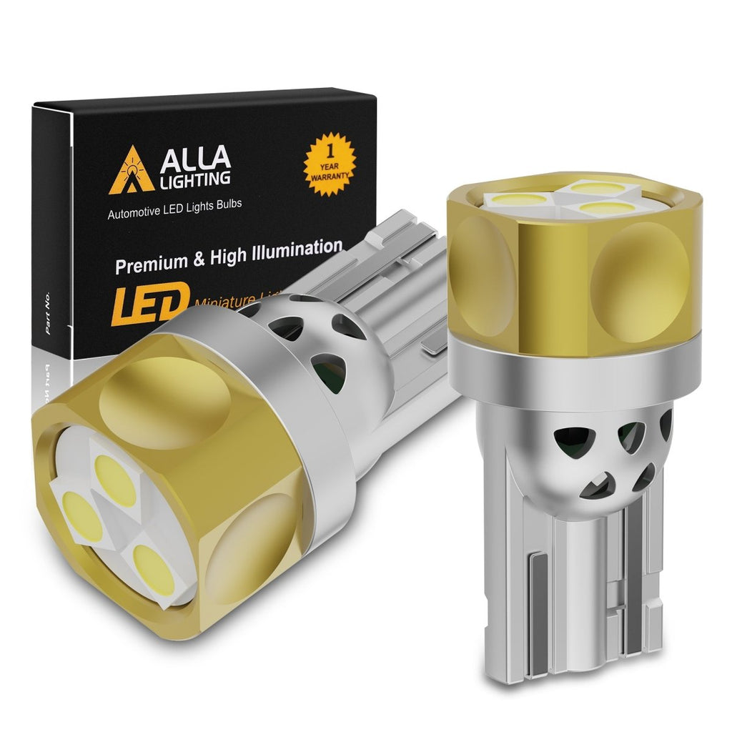Alla Lighting Dual Color 6418 C5W LED Festoon Bulbs, White/Red Switchback  36MM CAN-bus License, Map, Dome, Door, Trunk, Stepwell Courtesy Lights 