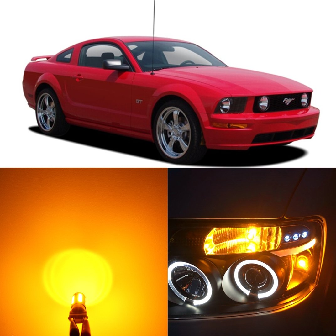 2013-2017 Ford Mustang LED Turn Signal Lights Bulb Replacement, Front -Alla Lighting