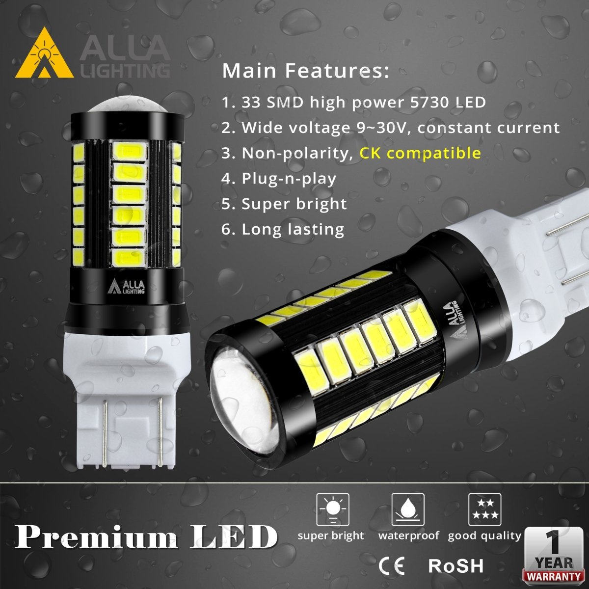 2013-2021 Ford Explorer Reverse Lights Bulbs LED Backup Upgrade -Alla Lighting