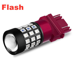 NOVSIGHT 3157 LED Bulbs Red – Super Bright Brake Tail Turn Signal Lights, Error-Free, Fits 3156 3047 3057 (2-Pack) - View #3