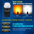 4257 4257NA LED Switchback Bulbs Turn Signal Lights, White/Yellow