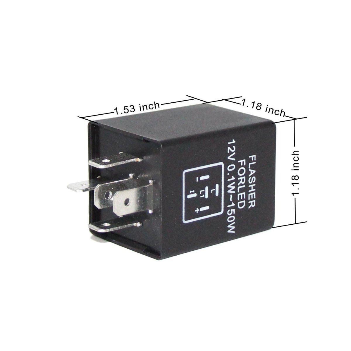 5-Pin EP27 FL27 Electronic LED Flasher Relay Fix LED Signal Hyper Flash -Alla Lighting Inc
