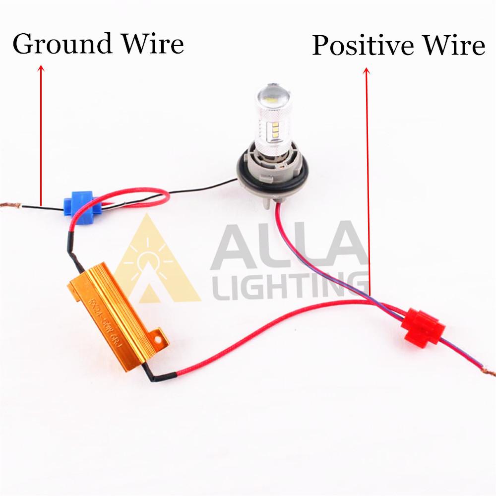 50W 6ohm Load Resistors for Fix LED Signal Hyper-Flash Error Canceler -Alla Lighting Inc