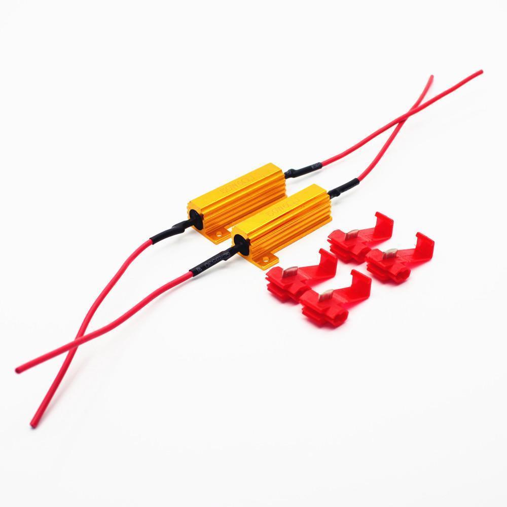 KATUR 50W 8ohm LED Load Resistors For LED Turn Signal Lights Or LED