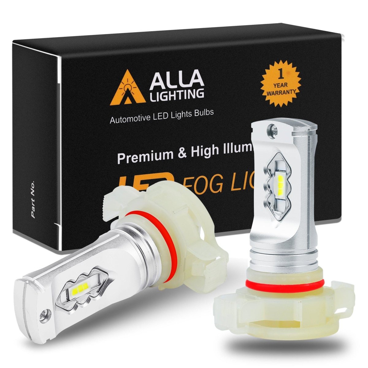 Ps24w Led 5202 PS24W LED Fog Lights Bulbs PS19W, White/Yellow/Red/Blue