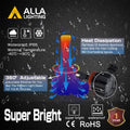 6000 Lumens H8 H9 H11 LED Bulbs High/Low Beam Forward Lightings, Fog Lights
