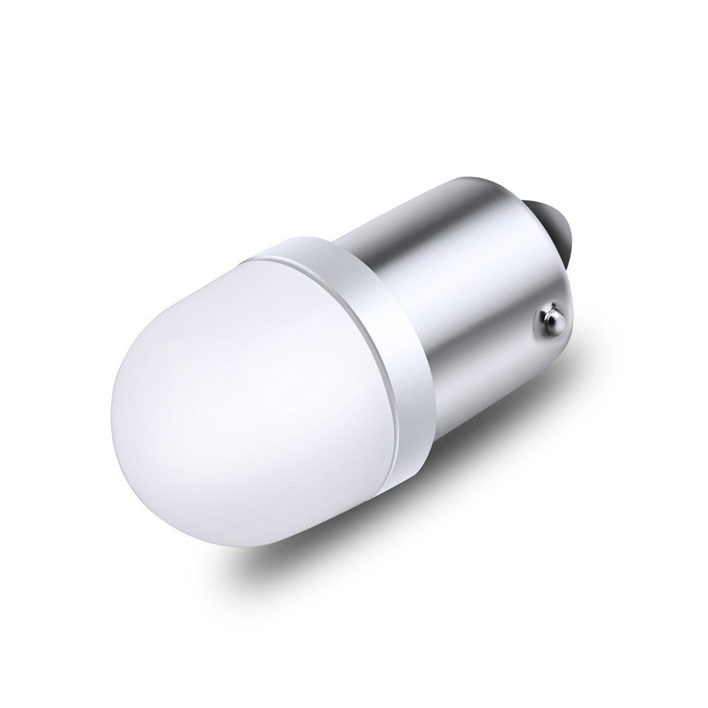 XUKEY 2-Pack 12V-24V White LED Bulbs – 1156 BA15S – 6000K Xenon White – 600LM – For Interior, Reverse, License Plate
