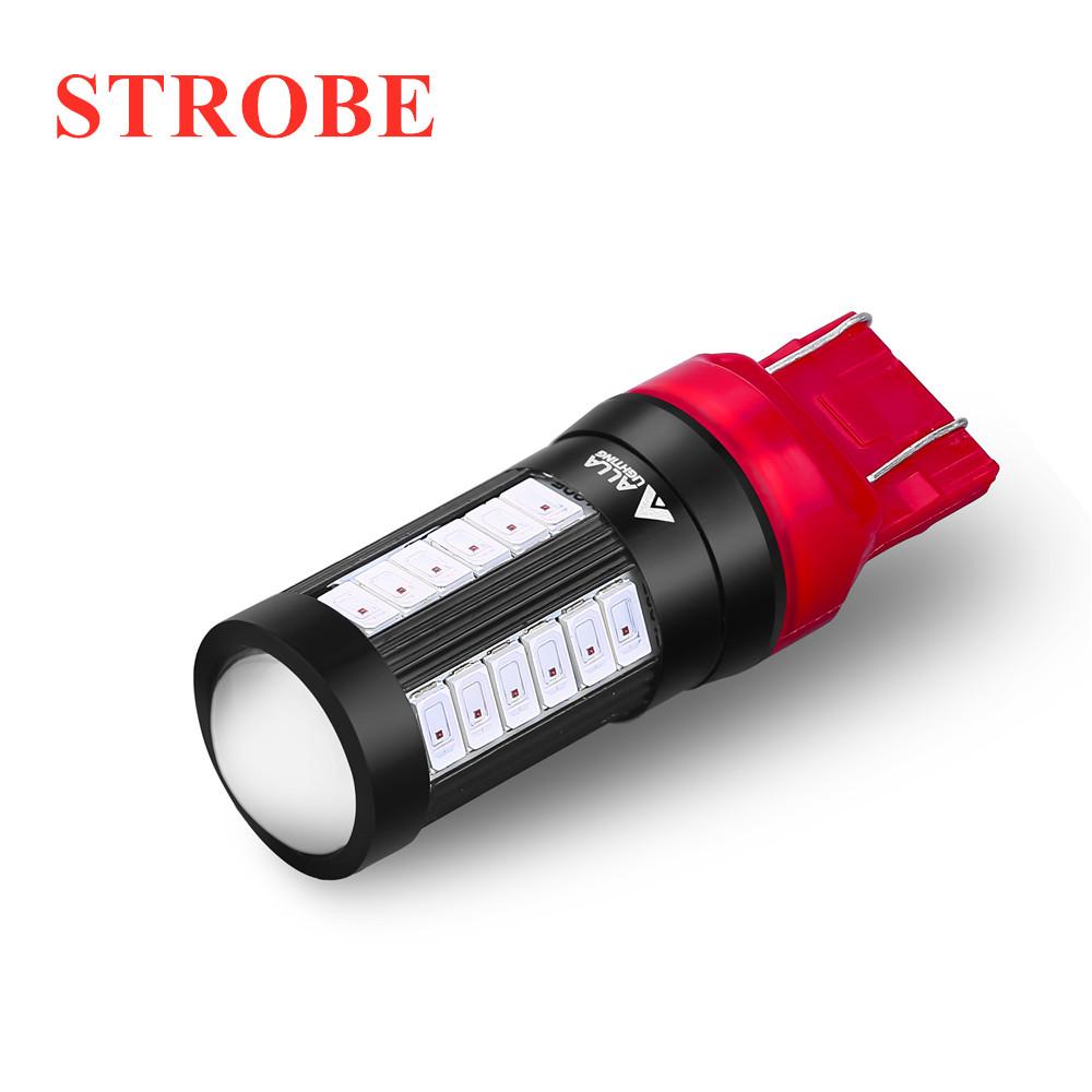 thumbnail image 2 of Alla Lighting 1157 LED Strobe Brake Light Bulbs – Red Flash Alert Then Solid, Direct Replacement 2 of 2