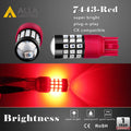AUXITO 7443 Red LED Brake Tail Parking Stop Light Bulbs Super Bright 7440 7444 E - Foto 9