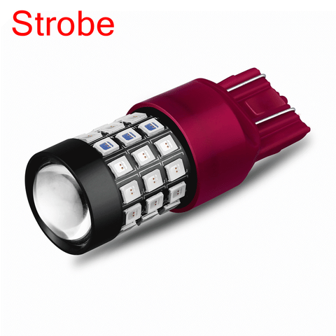 7440 7443 Strobe LED Brake Lights Flashing Stop Bulbs, Super Bright 12V -Alla Lighting