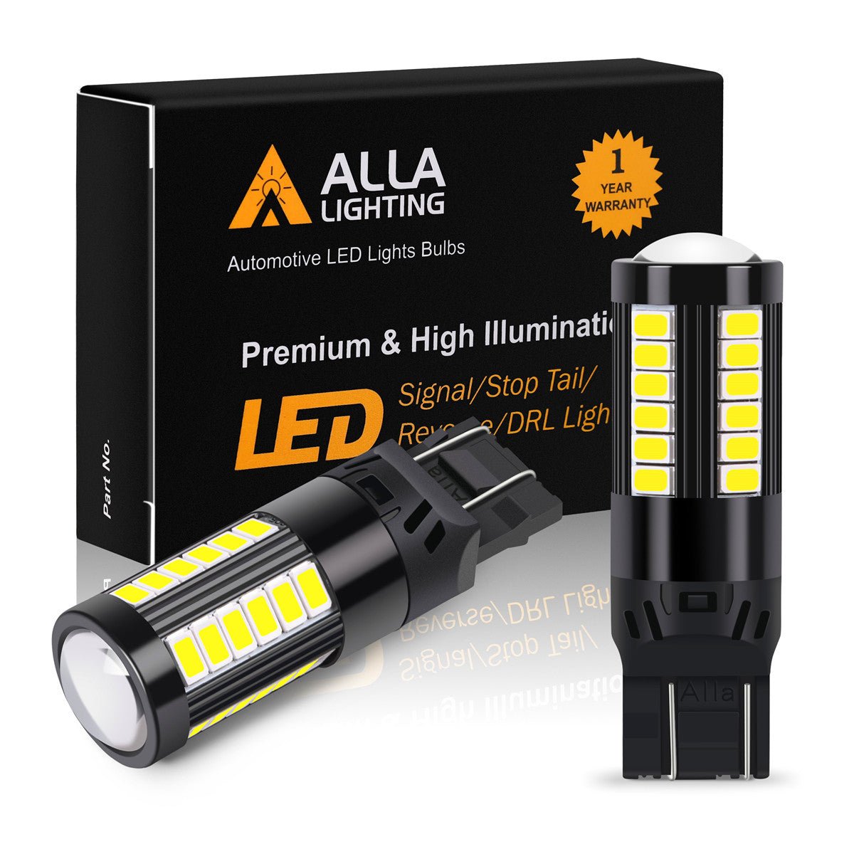 7443 LED Brake Lights Bulbs Stop Taillights Lamp, Red, White