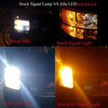 7444 7443 LED Switchback Bulbs Turn Signal Lights, White/Amber Yellow