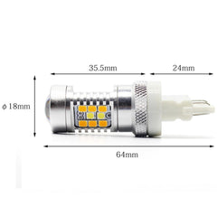 LED Switchback Bulbs 7443/7440 – White & Amber DRL Turn Signals With Resistors, 2 Bulbs Set Lasfit Led Headlights - Foto 8
