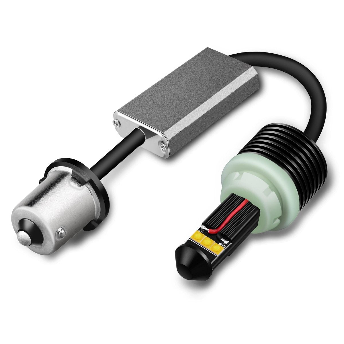 7507 PY21W LED Signal Lights Bulbs 12496 Amber Yellow Blinker Lights