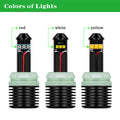 7507 PY21W LED Signal Lights Bulbs 12496 Amber Yellow Blinker Lights