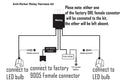 9005 (HB3) LED DRL Anti-flickering Wiring Relay Harness