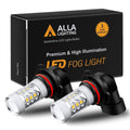 9145 H10 LED Bulbs Fog Lights Upgrade for Cars, Trucks, 3000K Yellow