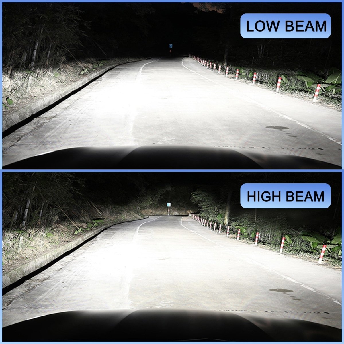 AG1 H4 HB2 9003 LED Headlights Conversion Kits Bulbs | 6500K Xenon White -Alla Lighting