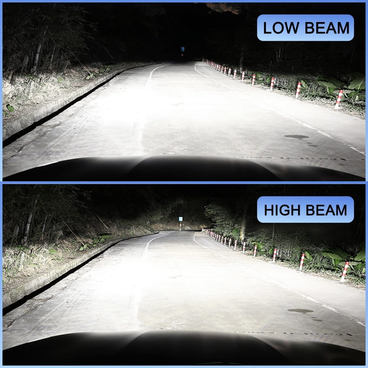 AG1 HIR2 9012 LED Headlights Conversion Kits Bulbs | 6500K Xenon White -Alla Lighting