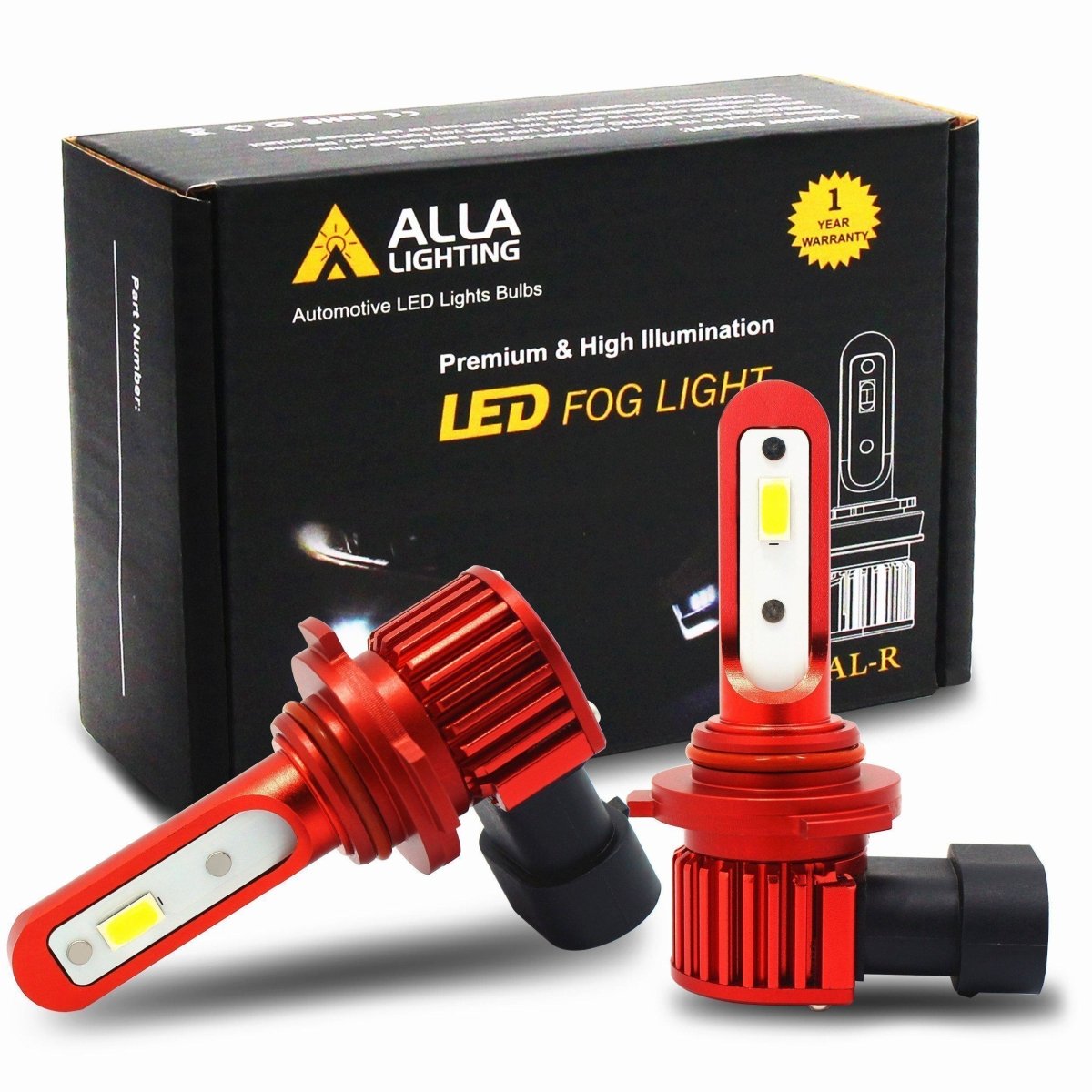 AL-R H10 9145 LED Fog Lights Bulbs Replacement for Cars Trucks -Alla Lighting