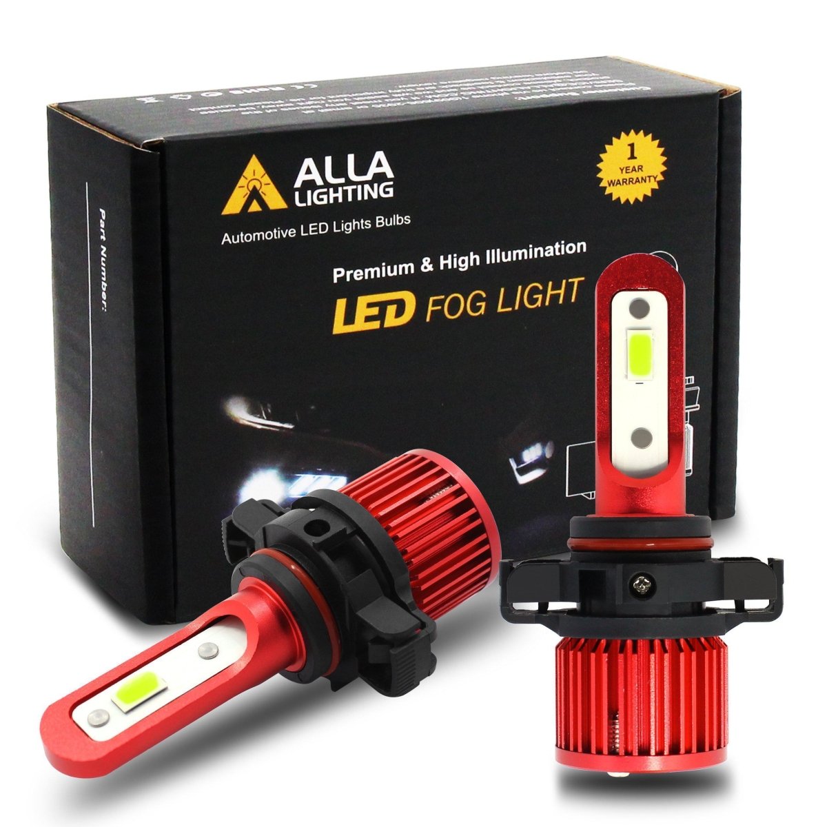 PSX24W 2504 LED Fog Lights Bulbs 12276 | 3-Color Options