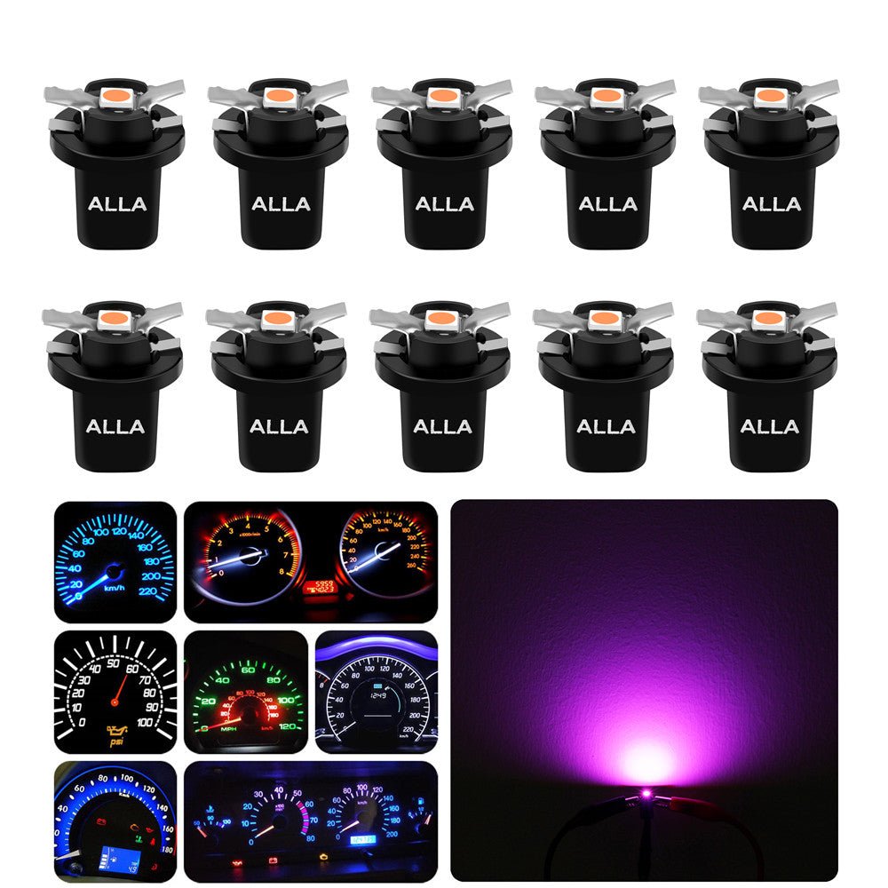 B8.5D LED Dashboard Instrument Cluster Gauge Lights 2721MF 2351MFX6 Bulb -Alla Lighting