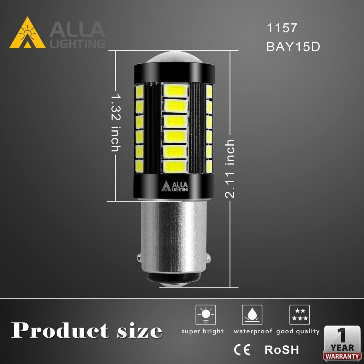 BA15D 1004 1142 LED Lights Bulbs for Boat, Cars, Trailers, Campers, RVs -Alla Lighting