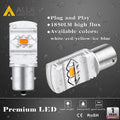 BAU15S 7507 LED Bulbs Turn Signal Lights Bulbs 12496, Amber Yellow