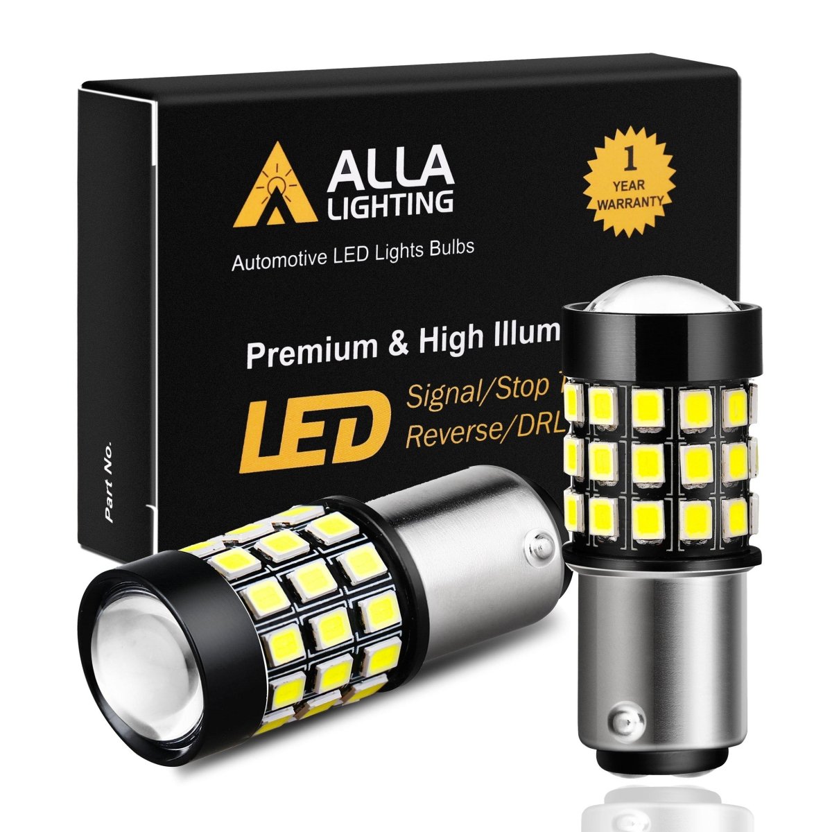 BAY15D 1157 LED Bulbs Signal, Brake, Stop, Reverse Lights Replacement -Alla Lighting
