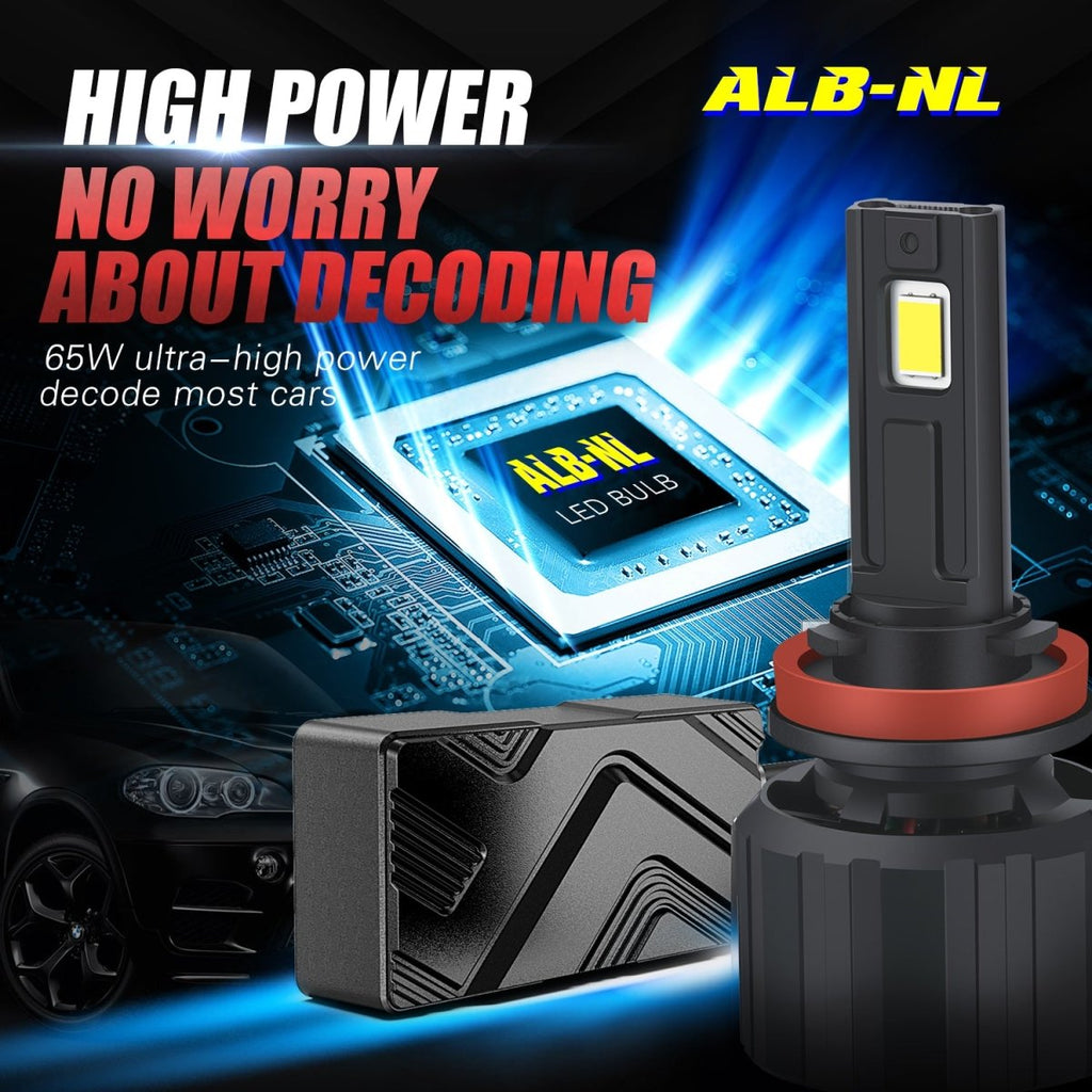 Brightest H4 LED Headlights Conversion Kit Bulbs HB2 9003