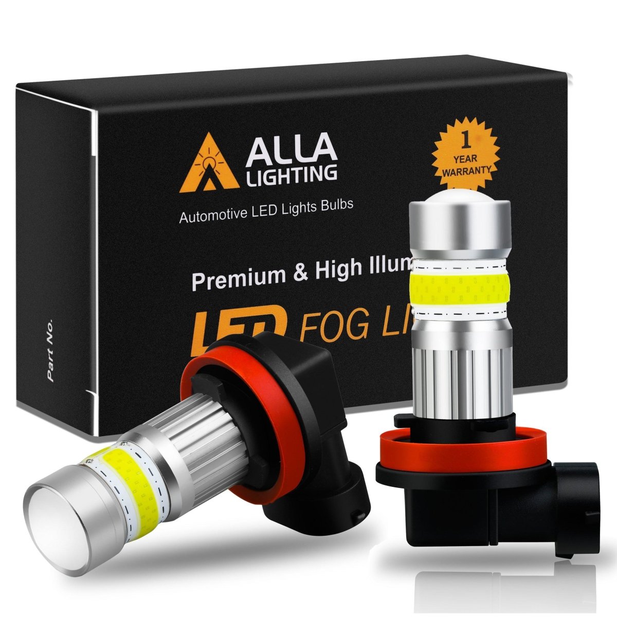Zethors H11 LED Fog Light Bulbs,3000K Amber Yellow H11/H8/H16 Fog