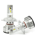 D-CR H4 HB2 9003 LED Bulbs Replacement, 6000K Xenon White -Alla Lighting