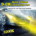 D-CR H7 LED Headlights, Daytime Running, Fog Lights Bulbs, 3000K Amber Yellow