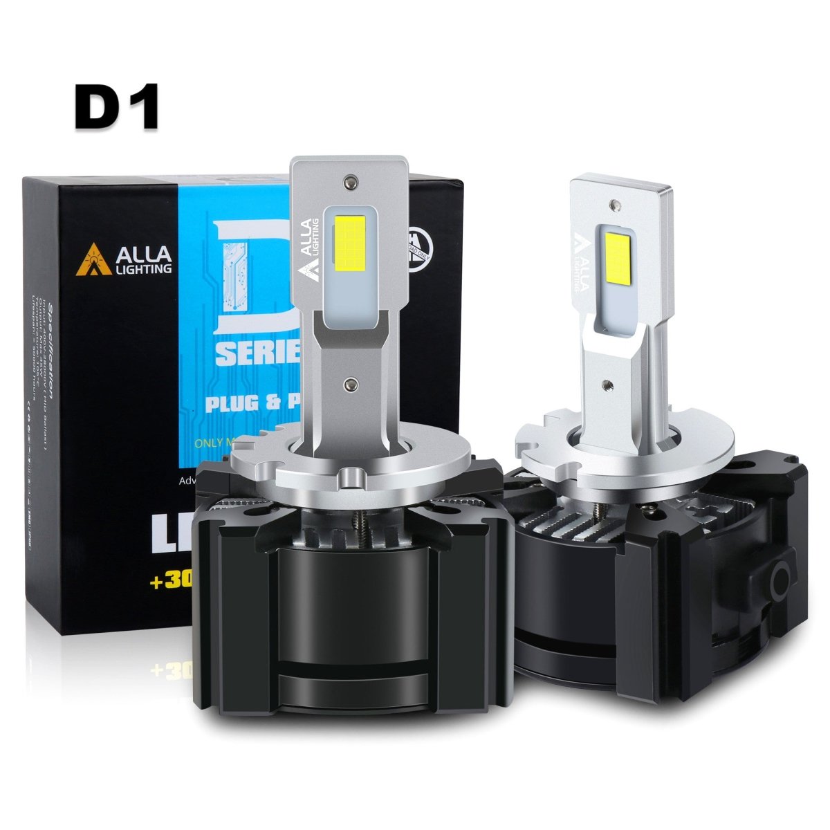 D1S D1R LED Headlight Bulbs High/Low Beam 6500K White Conversion Kit  12000LM 2X