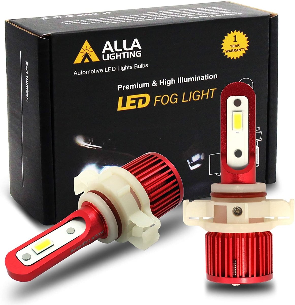 Ford Mustang Shelby GT500 Fog Lights Bulbs Replacement GT500KR LED Upgrade -Alla Lighting